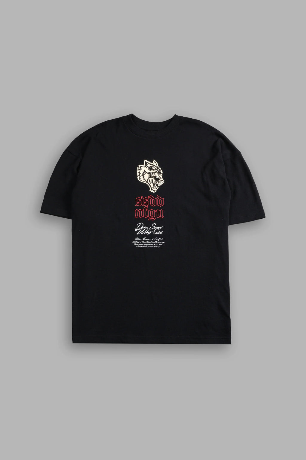 Reaper Blossom "Premium" Oversized Tee in Black