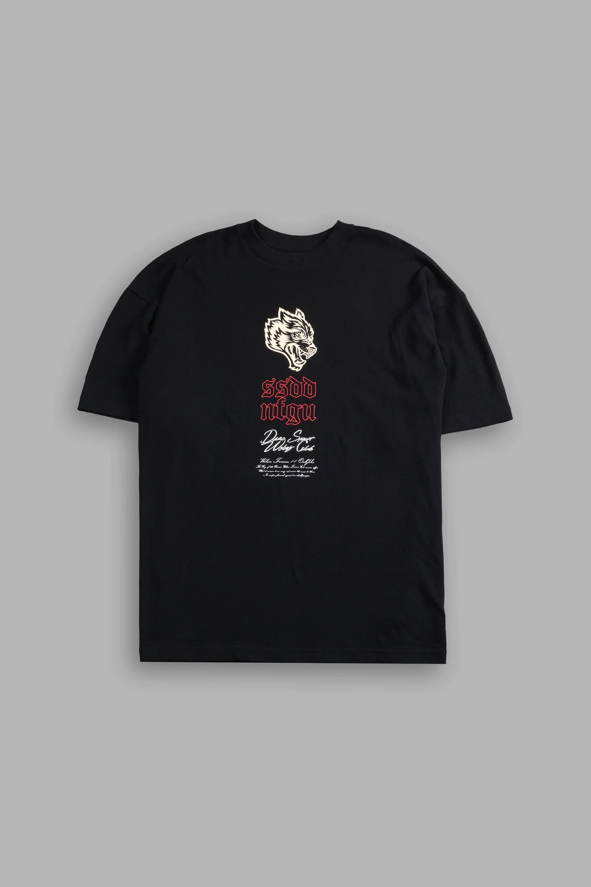 Reaper Blossom "Premium" Oversized Tee in Black