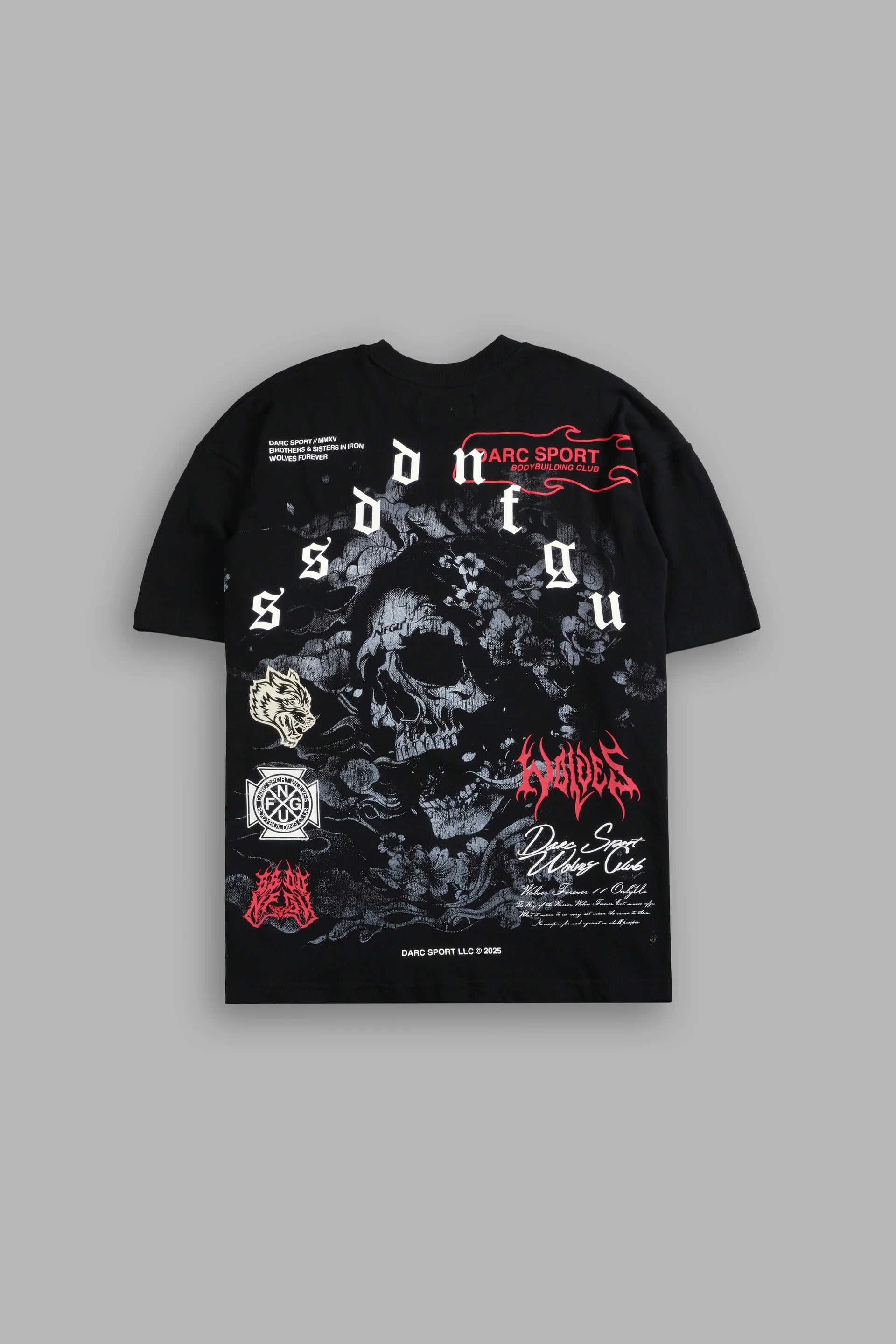 Reaper Blossom "Premium" Oversized Tee in Black