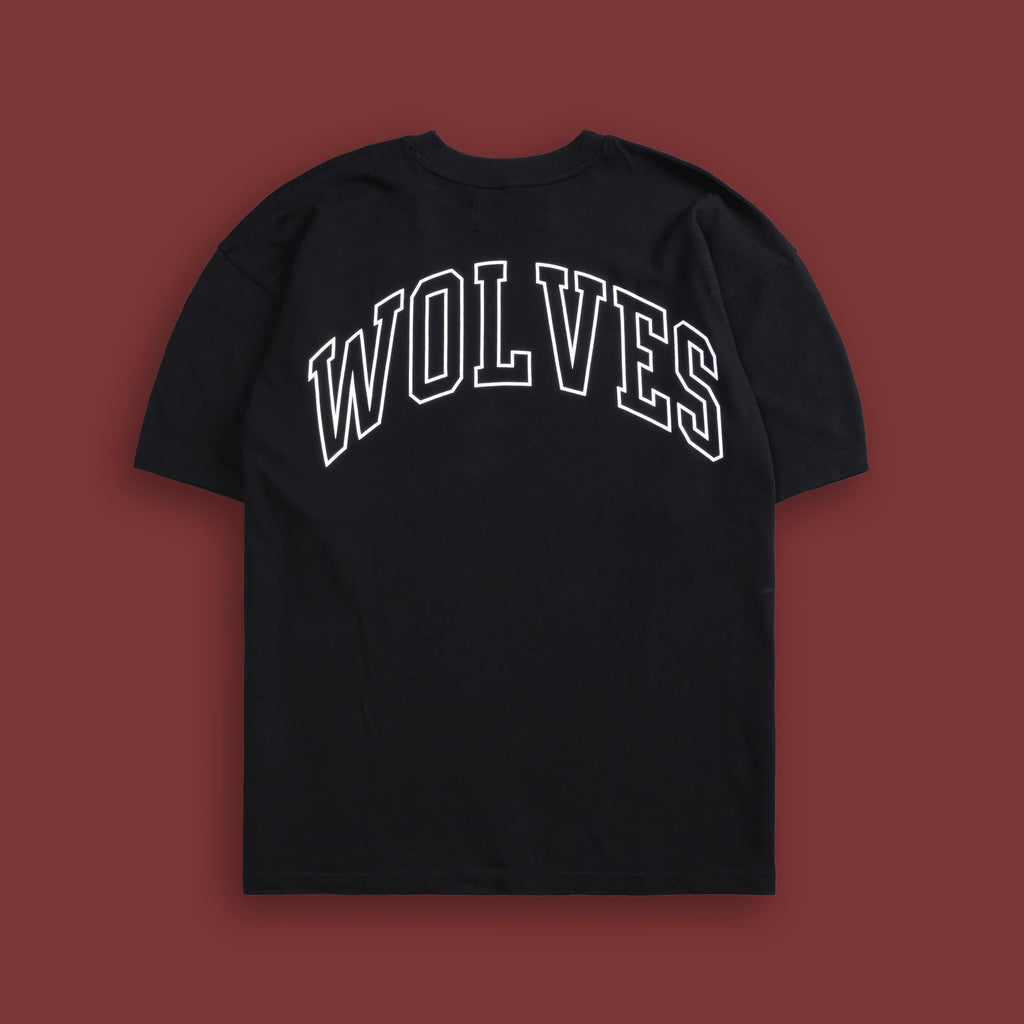 Camiseta extragrande "Premium" de Wolf Loyalty en negro