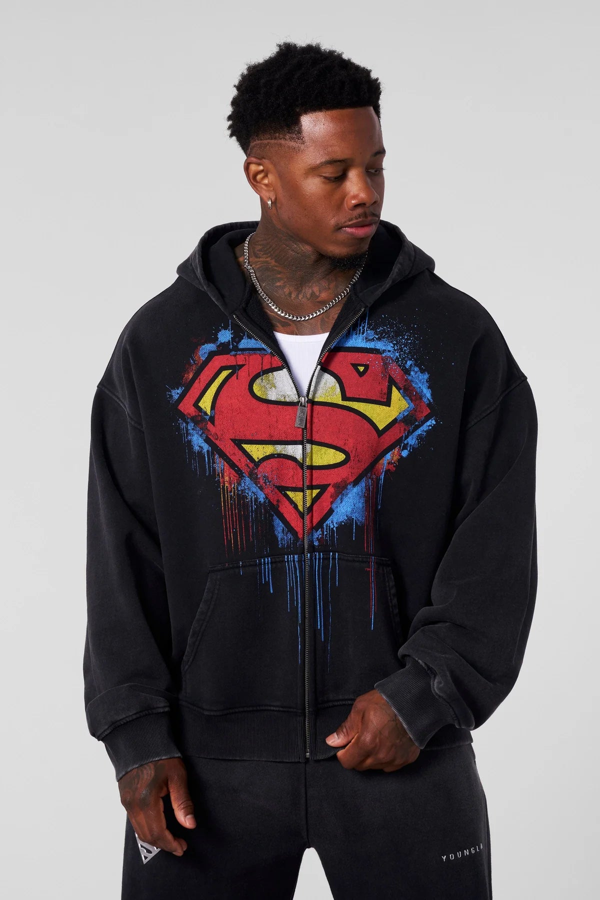 Superman Drip Zip-Ups