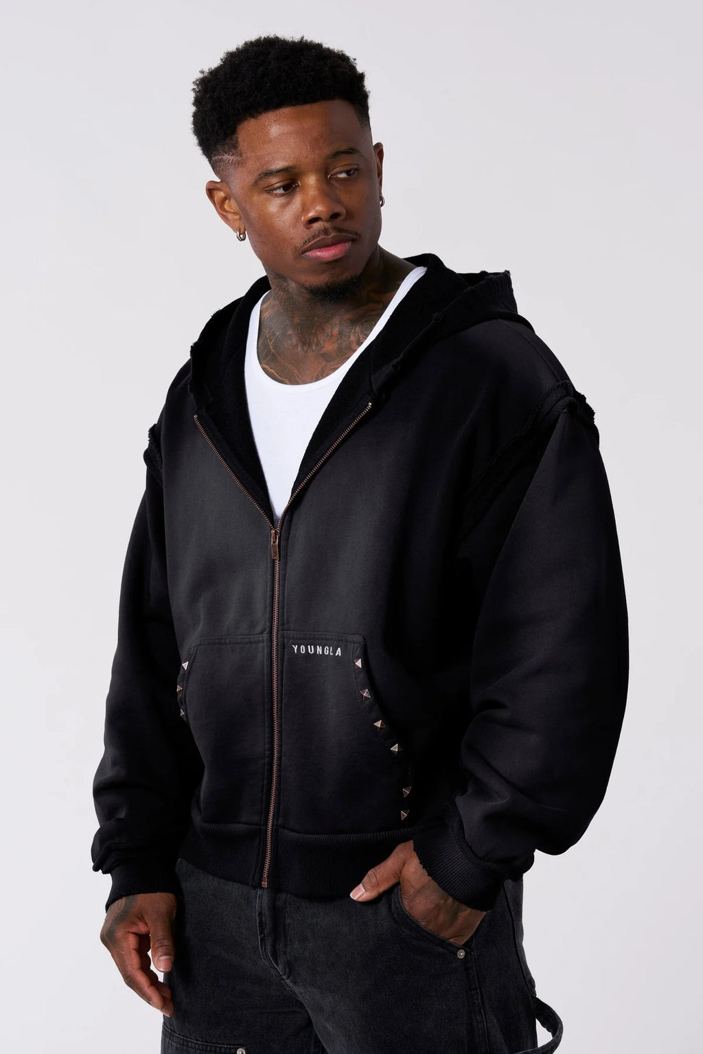 Deconstructed Terry Hoodies