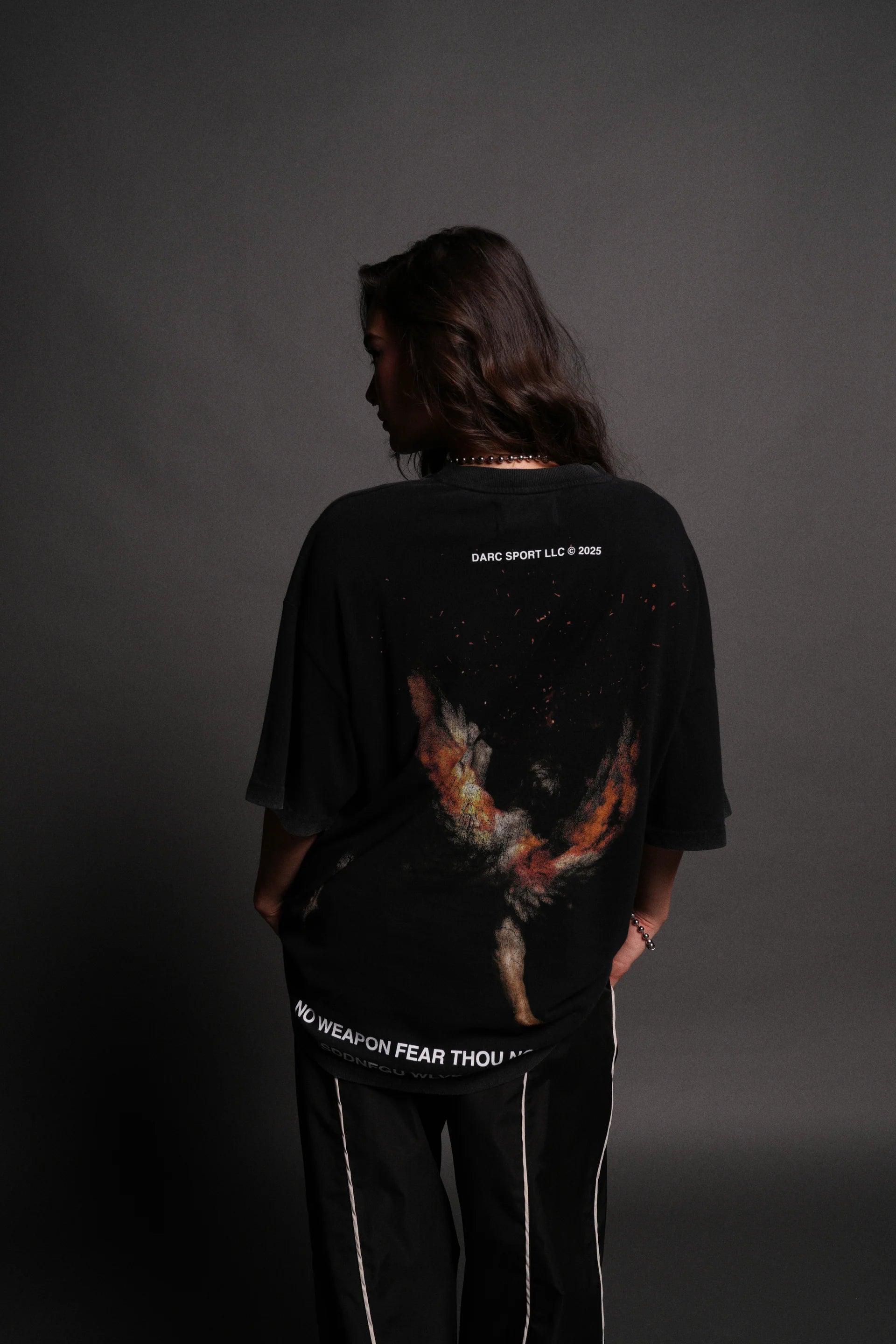 Casted Out "Premium" Oversized Tee in Black