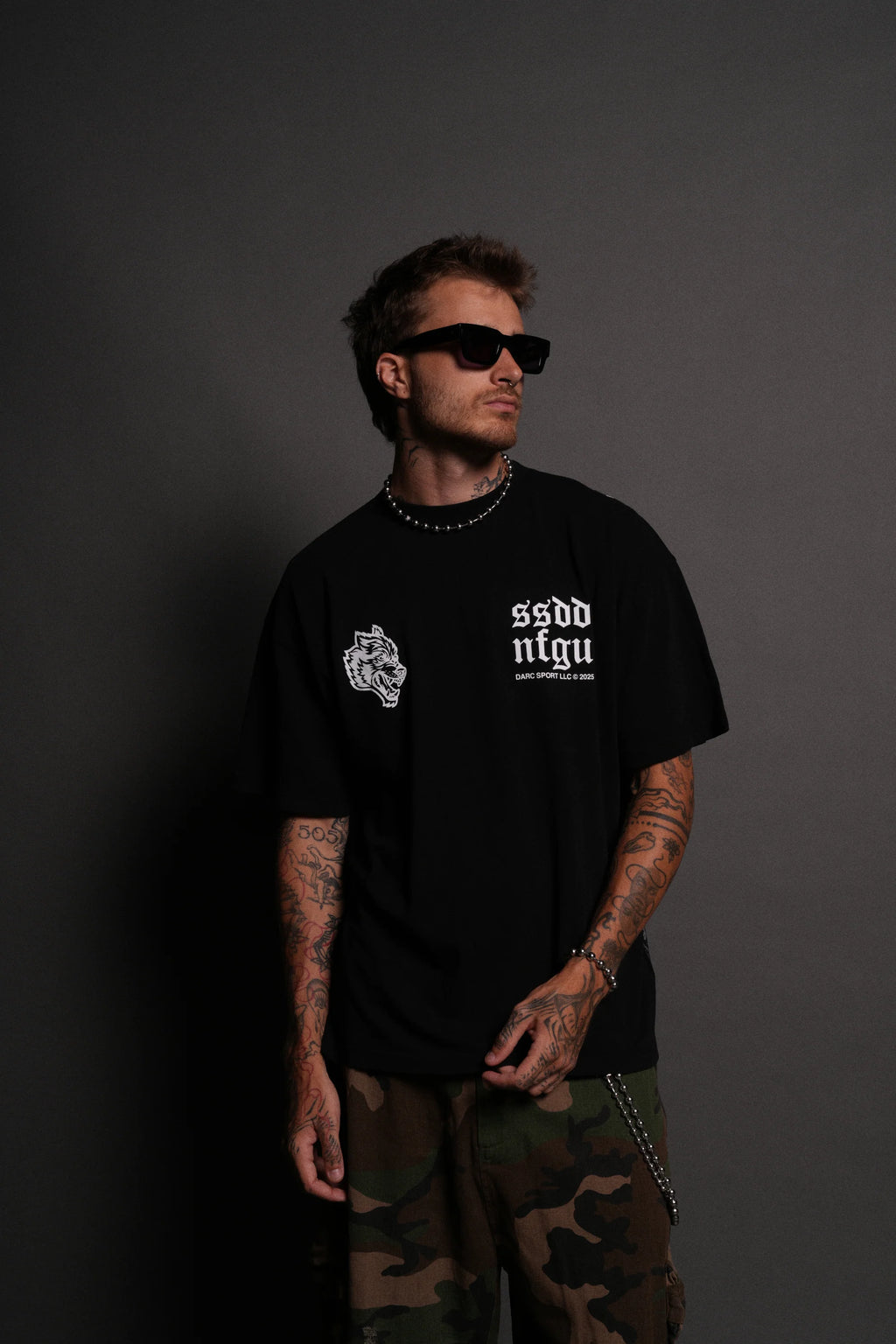 Born Stoic "Premium" Oversized Tee in Black