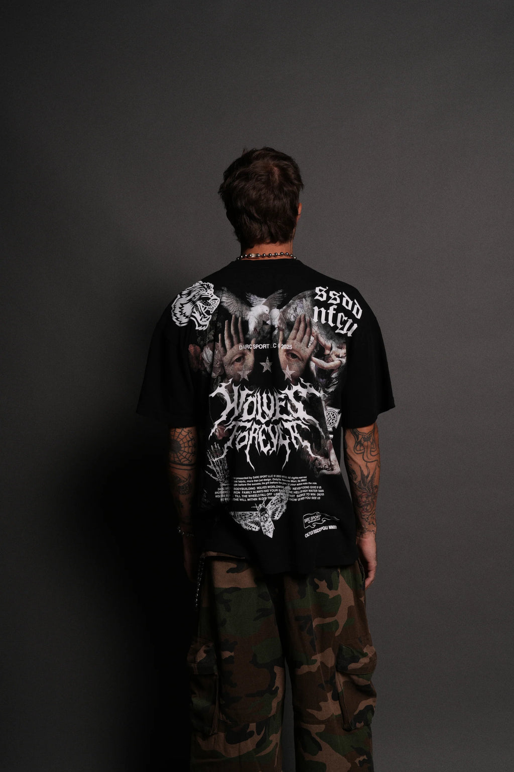 Born Stoic "Premium" Oversized Tee in Black