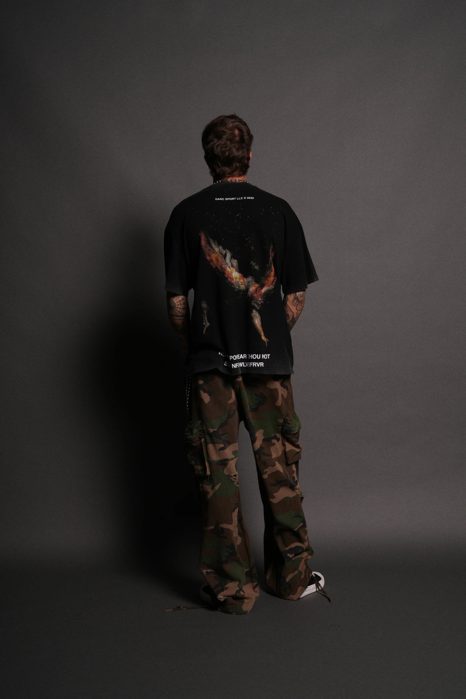 Casted Out "Premium" Oversized Tee in Black