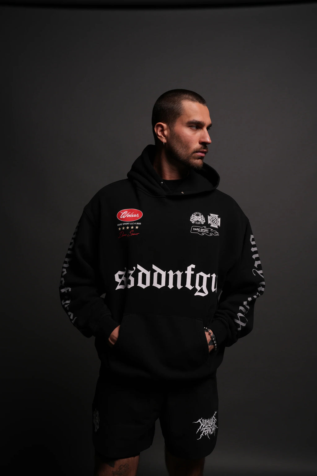 Us Forever "Pierce" Hoodie in Black