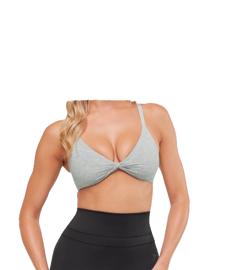 Cotton Twist Front Bralette