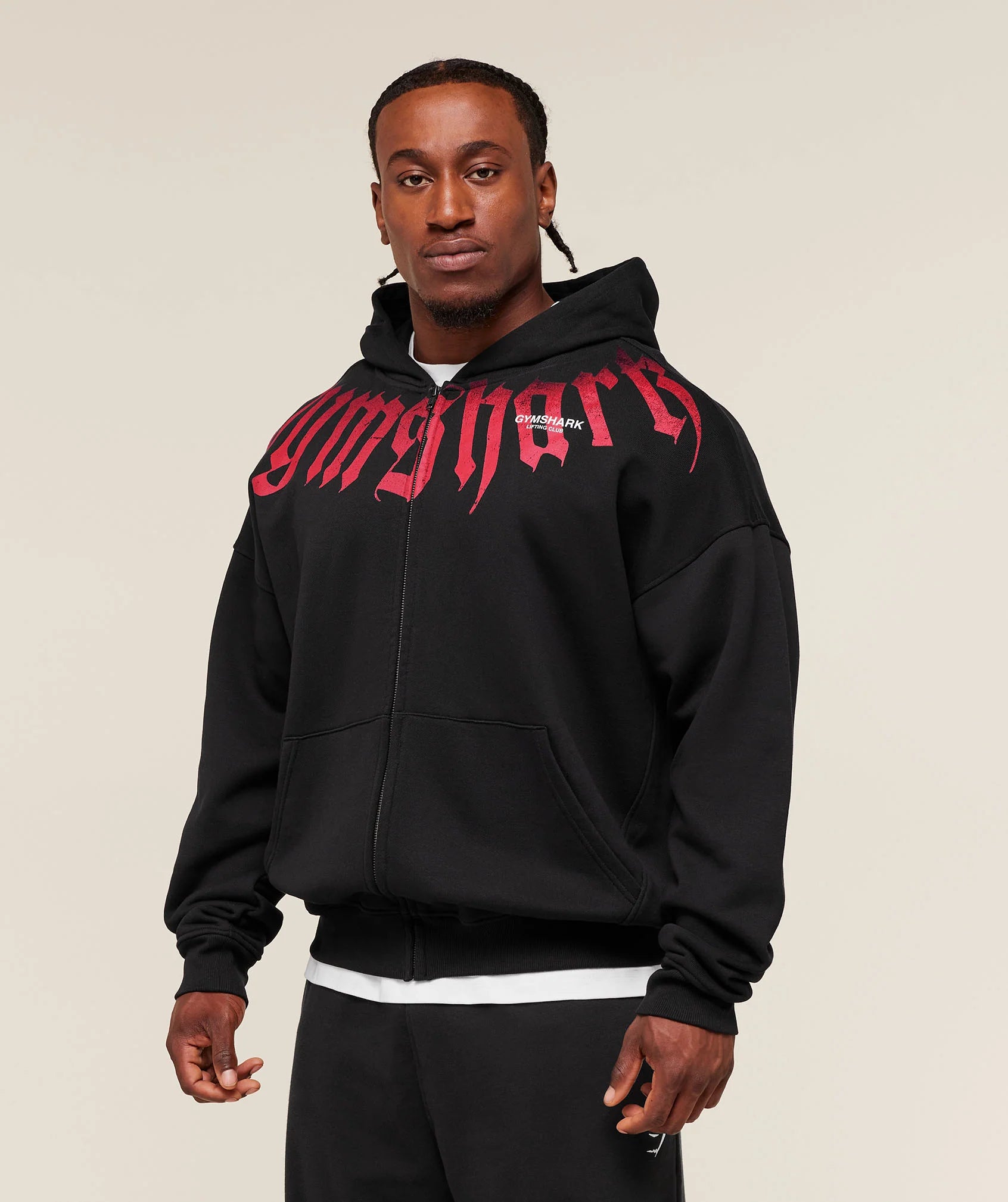 Fade Graphic Zip Up Hoodie
